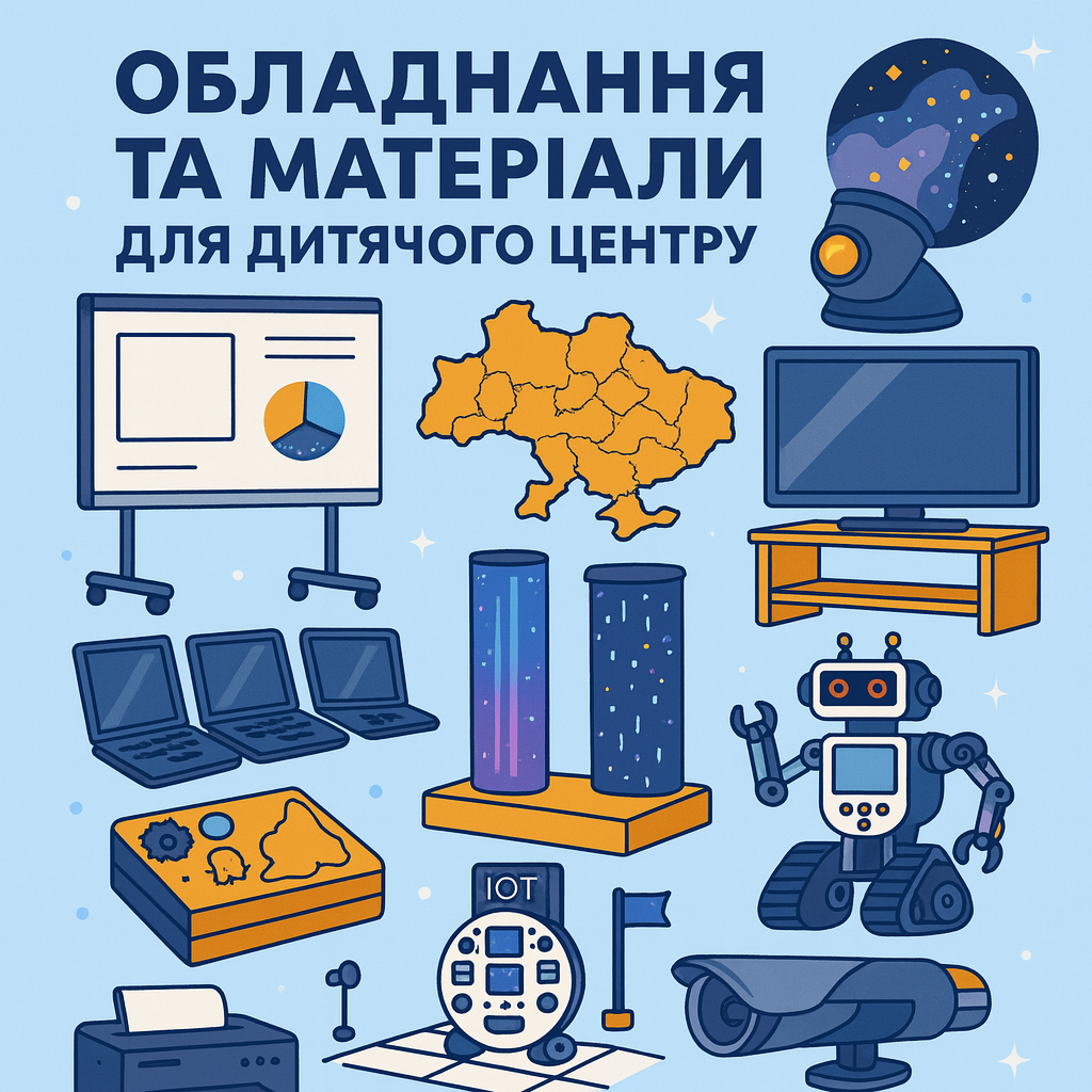 Тендер на закупівлю обладання для дитячoго центру від 23.09.2025